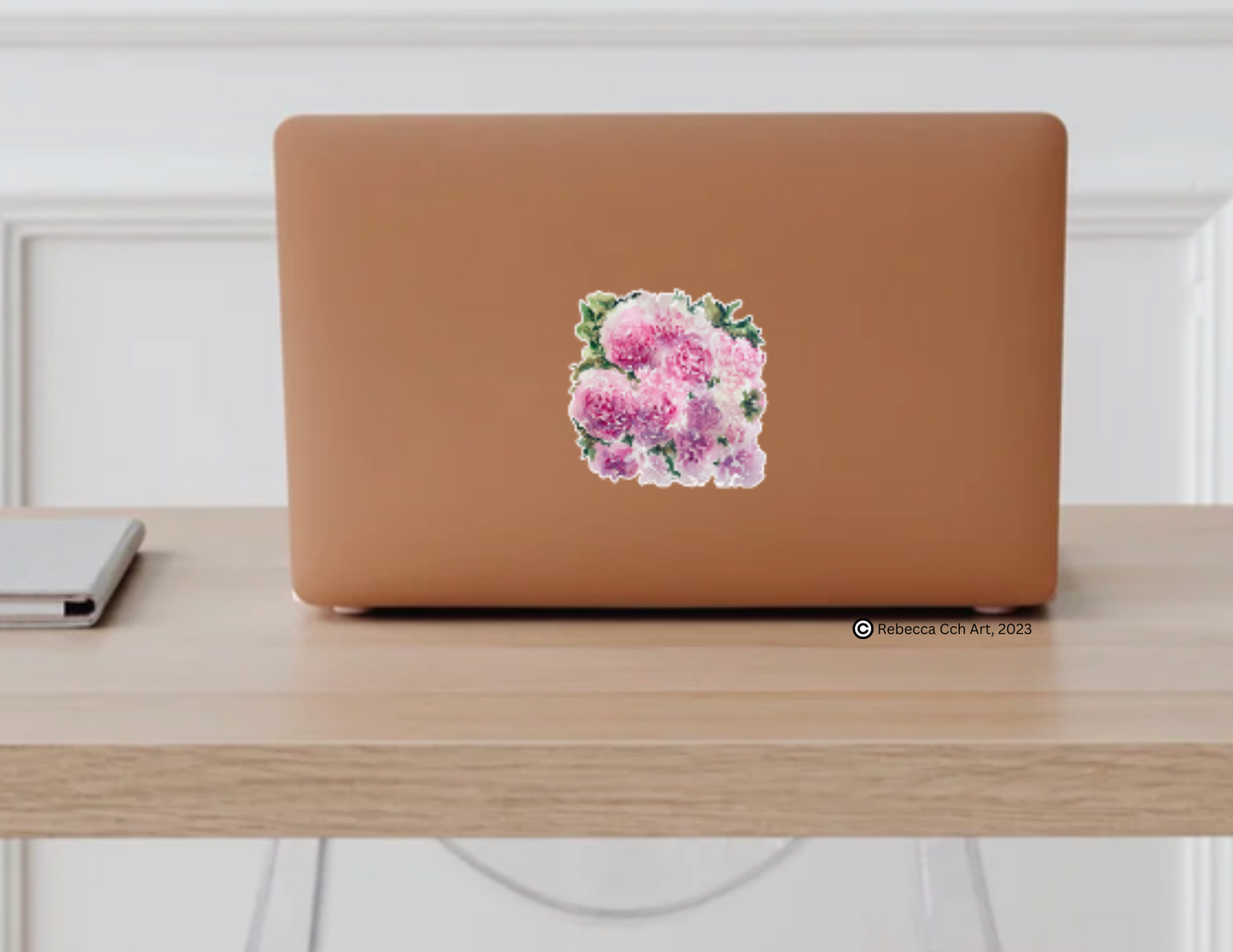 Floral stickers (Peony flower stickers)