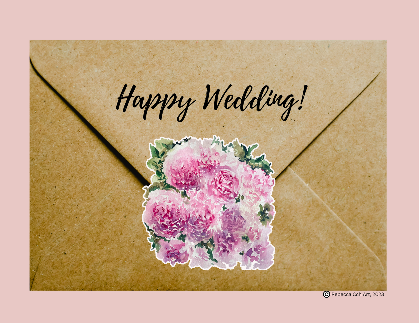 Floral stickers (Peony flower stickers)