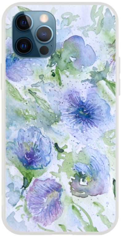 Blue Pea floral phone case