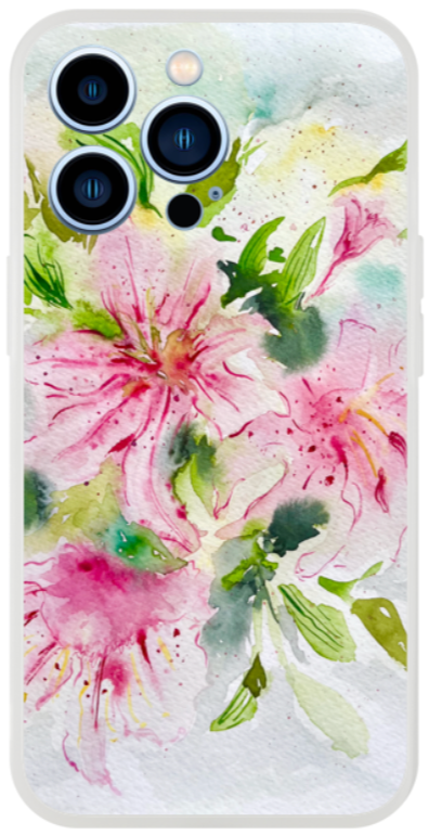 Lily floral phone case
