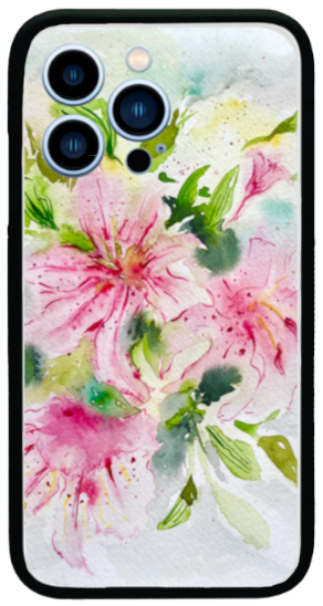 Lily floral phone case