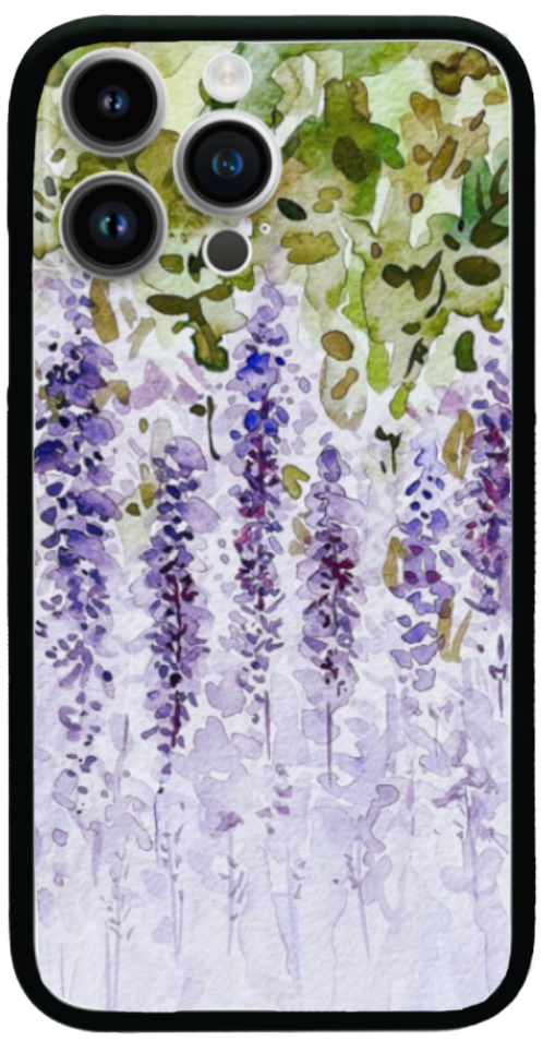 Purple Hanging Wisteria Flower phone case