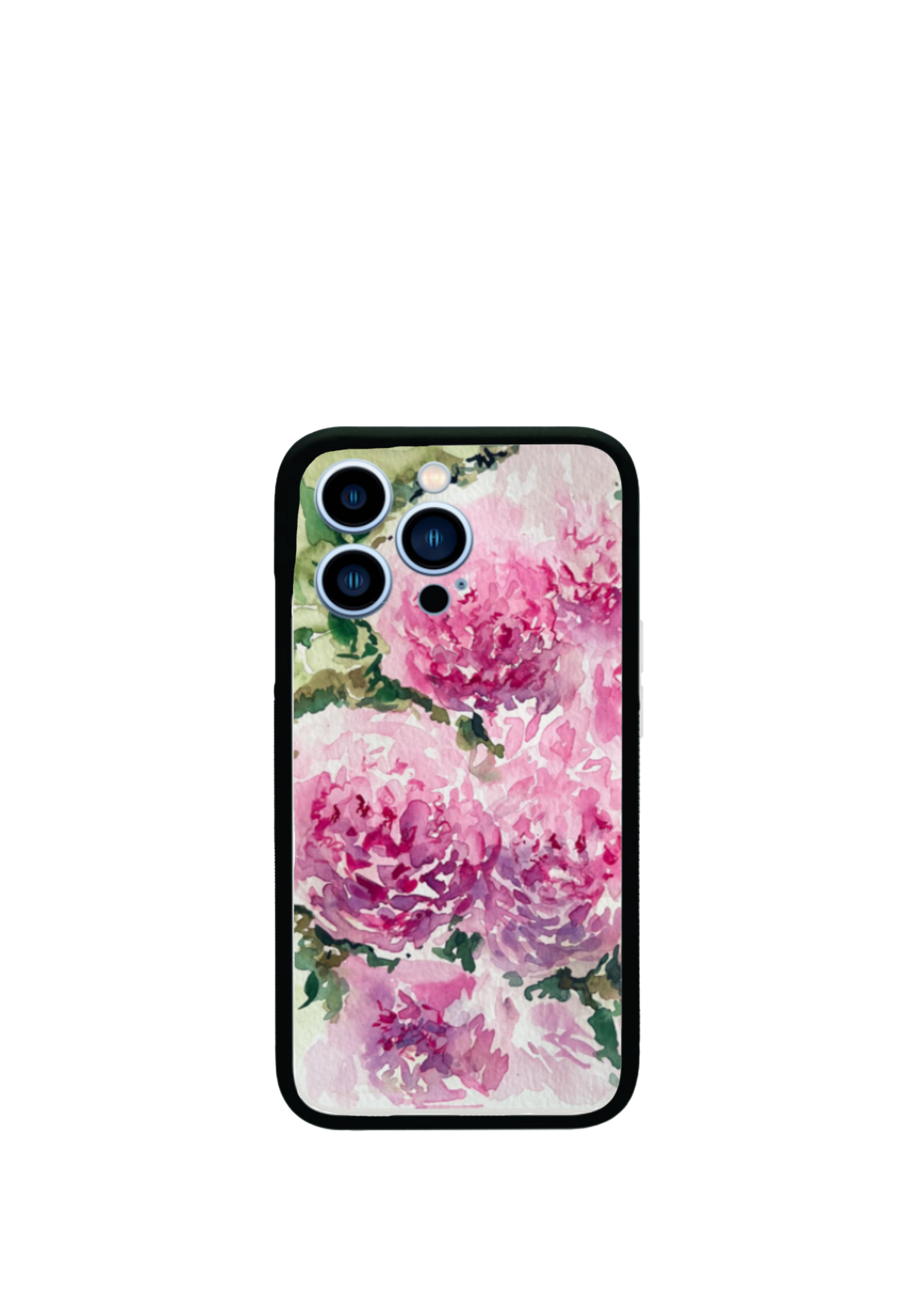 Flower design Soft Flexi Phone Case (Blushing Peonies)
