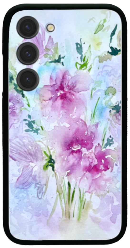 Orchid design floral phone case