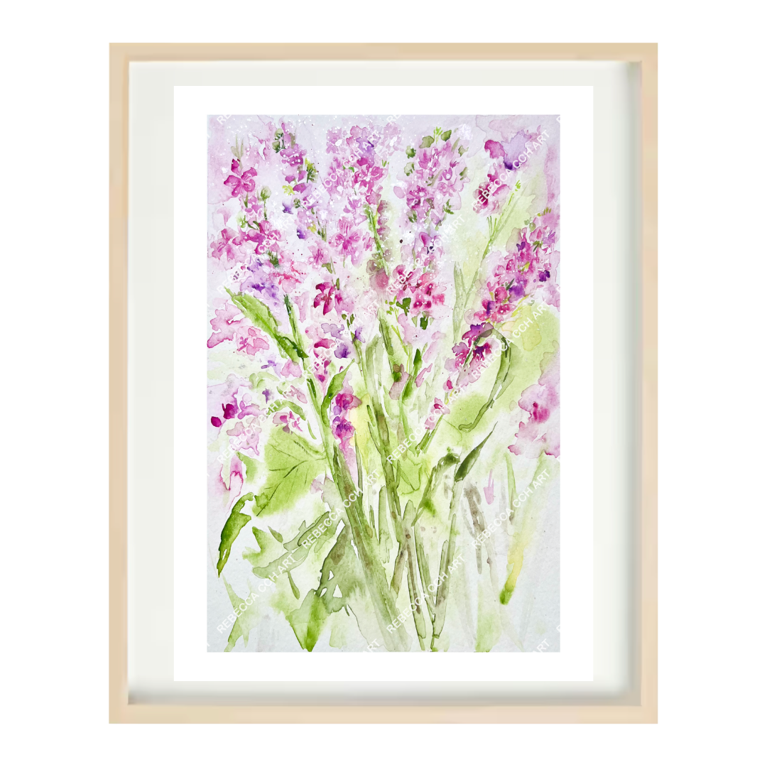 Wild flowers Watercolour floral art