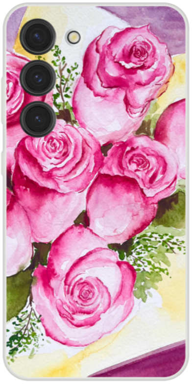 Rose design phone case