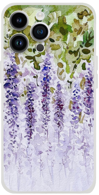 Purple Hanging Wisteria Flower phone case